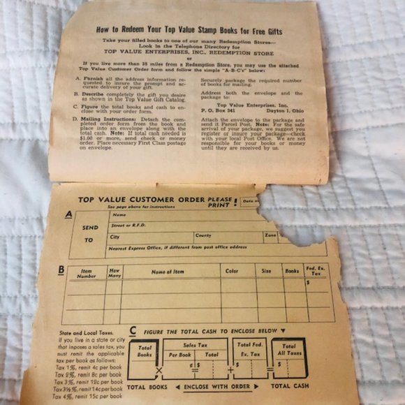 Vintage Collectible Ephemera - Stamp Books for Goods - '50s, '60s - Green Stamps - Picture 7 of 14